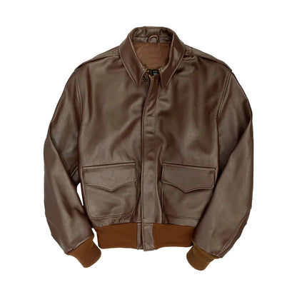 Men B3 Flying RAF Aviator Leather Jacket